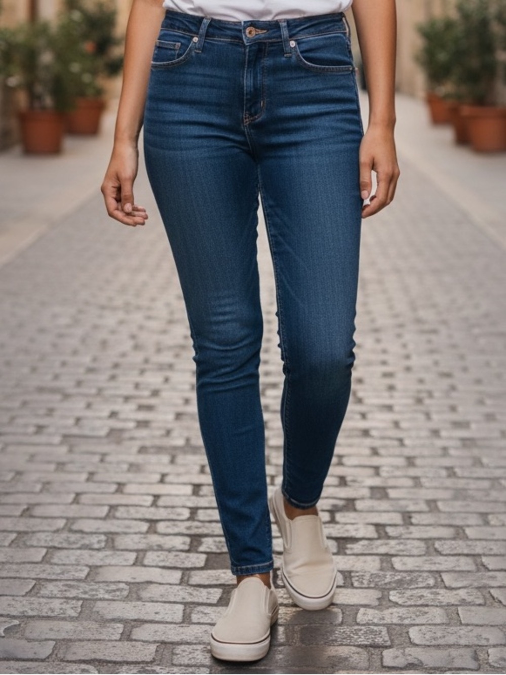 PAIGE Women's Dark Wash Skinny Jeans